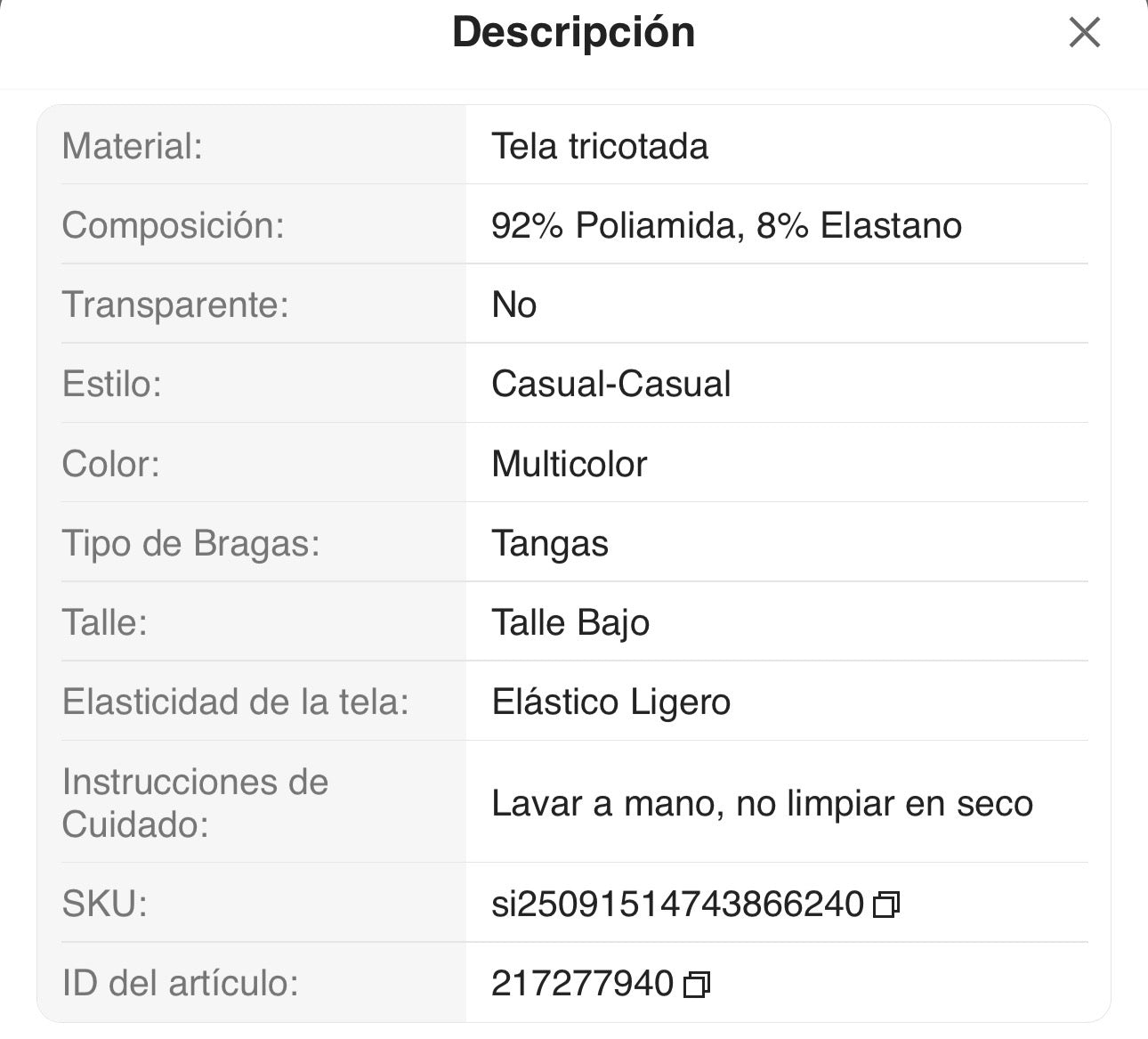 6 piezas/paquete Bragas tipo tanga sin costuras y acanaladas para mujer, de uso casual regular