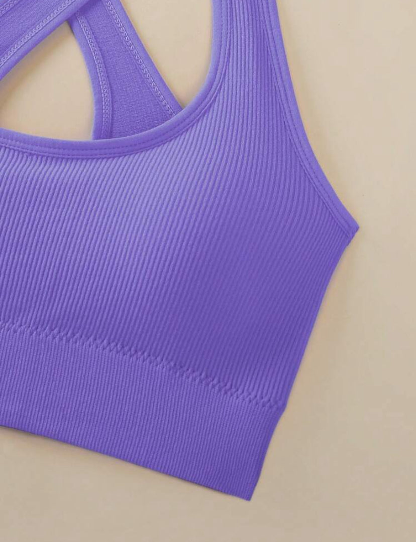 Set de 3 sujetadores deportivos para mujer con tirantes cruzados, adecuados para yoga, fitness y correr, pueden usarse como ropa exterior