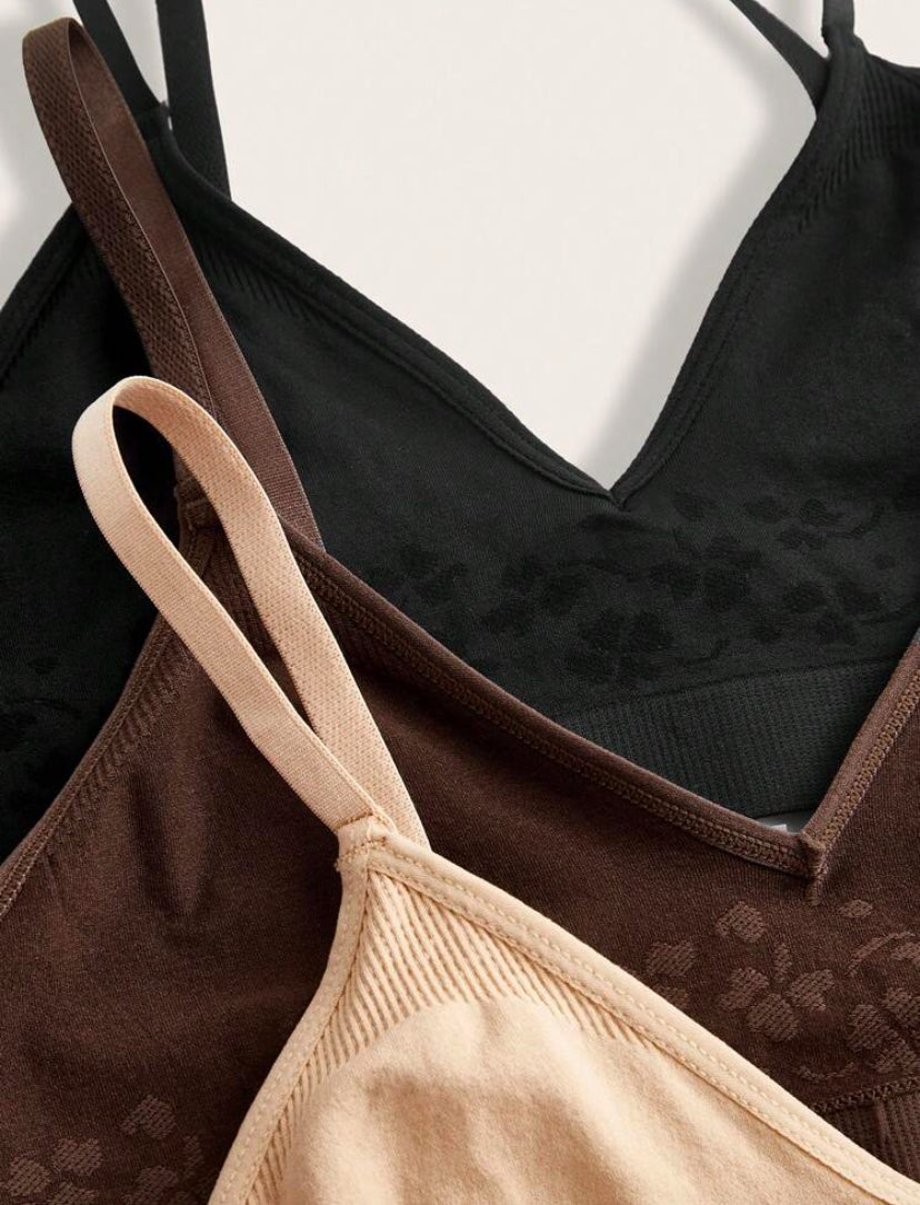 Set de 6 piezas de camiseta y pantaleta para mujer, ropa interior casual y sin costuras