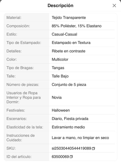 Set de 5 piezas de tangas con estampado de leopardo de cintura baja y diseño sexy