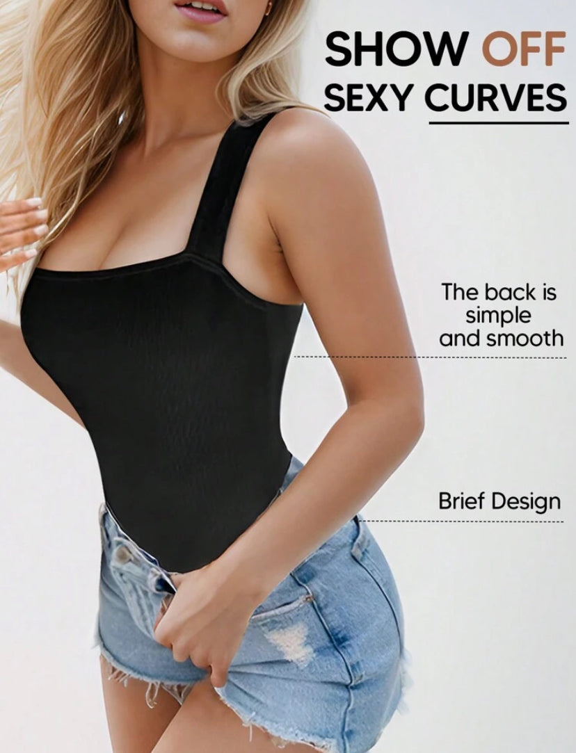 1 Pieza Bodysuit moldeador para mujeres Control de abdomen Modelador corporal Sin costuras Escultura de cintura Body reductor, Adecuado para uso casual o deportivo