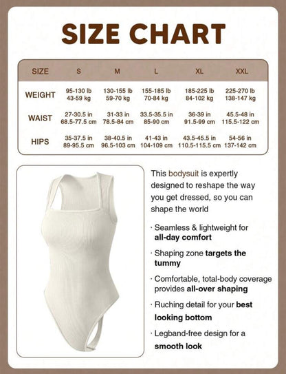 1 Pieza Bodysuit moldeador para mujeres Control de abdomen Modelador corporal Sin costuras Escultura de cintura Body reductor, Adecuado para uso casual o deportivo