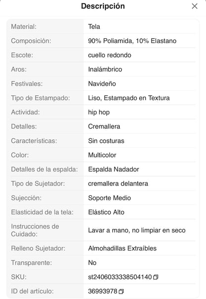 Conjunto de 3 sostenes deportivos con estampado de leopardo