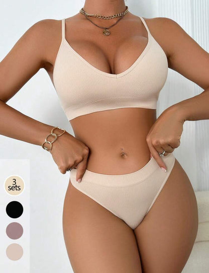 6 piezas/Set Tanga sin costuras y sin aros, estilo casual