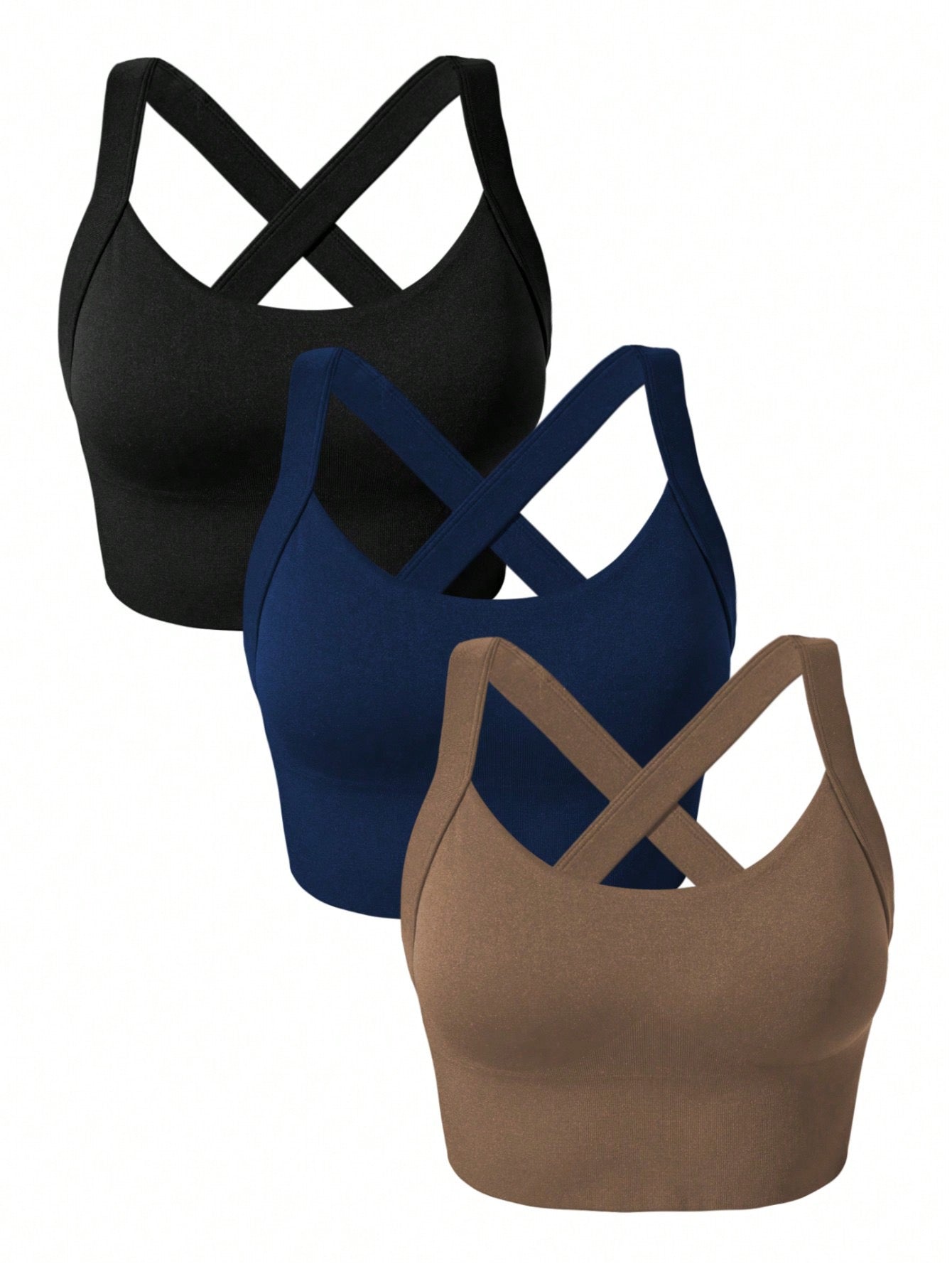 Tops superior deportiva de tirantes con manga raglán y estampado de letras para entrenamiento x3