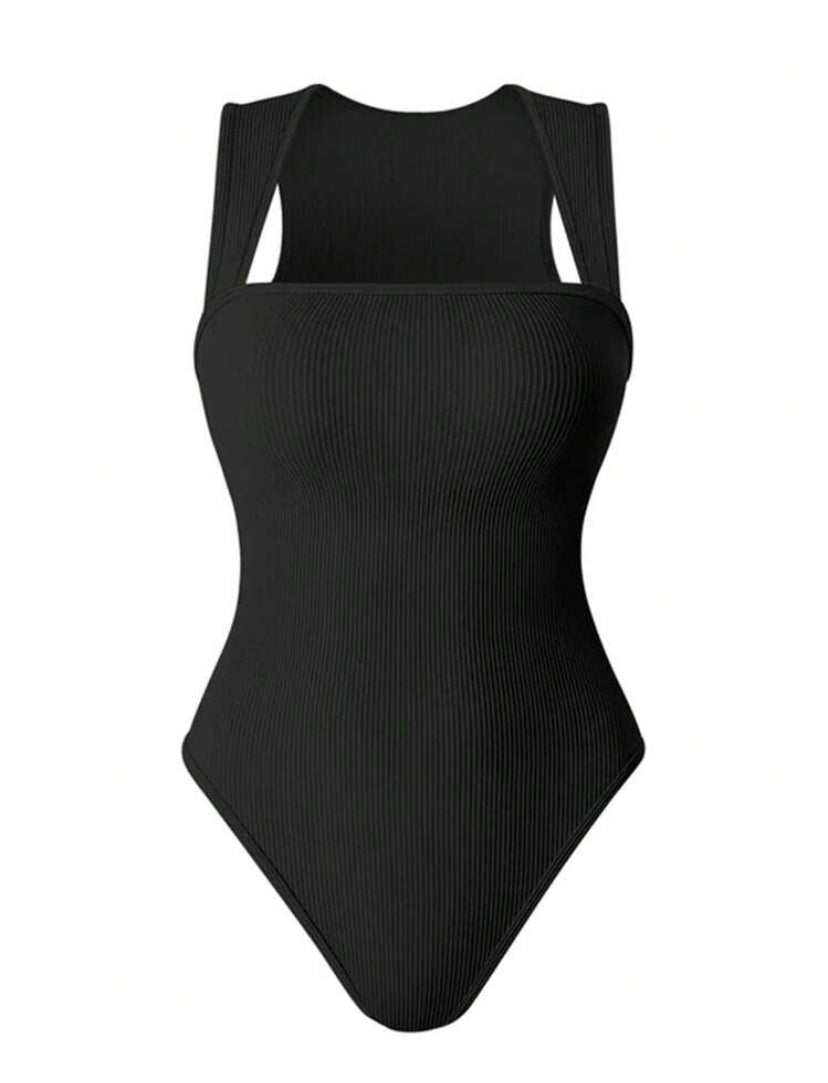 1 Pieza Bodysuit moldeador para mujeres Control de abdomen Modelador corporal Sin costuras Escultura de cintura Body reductor, Adecuado para uso casual o deportivo