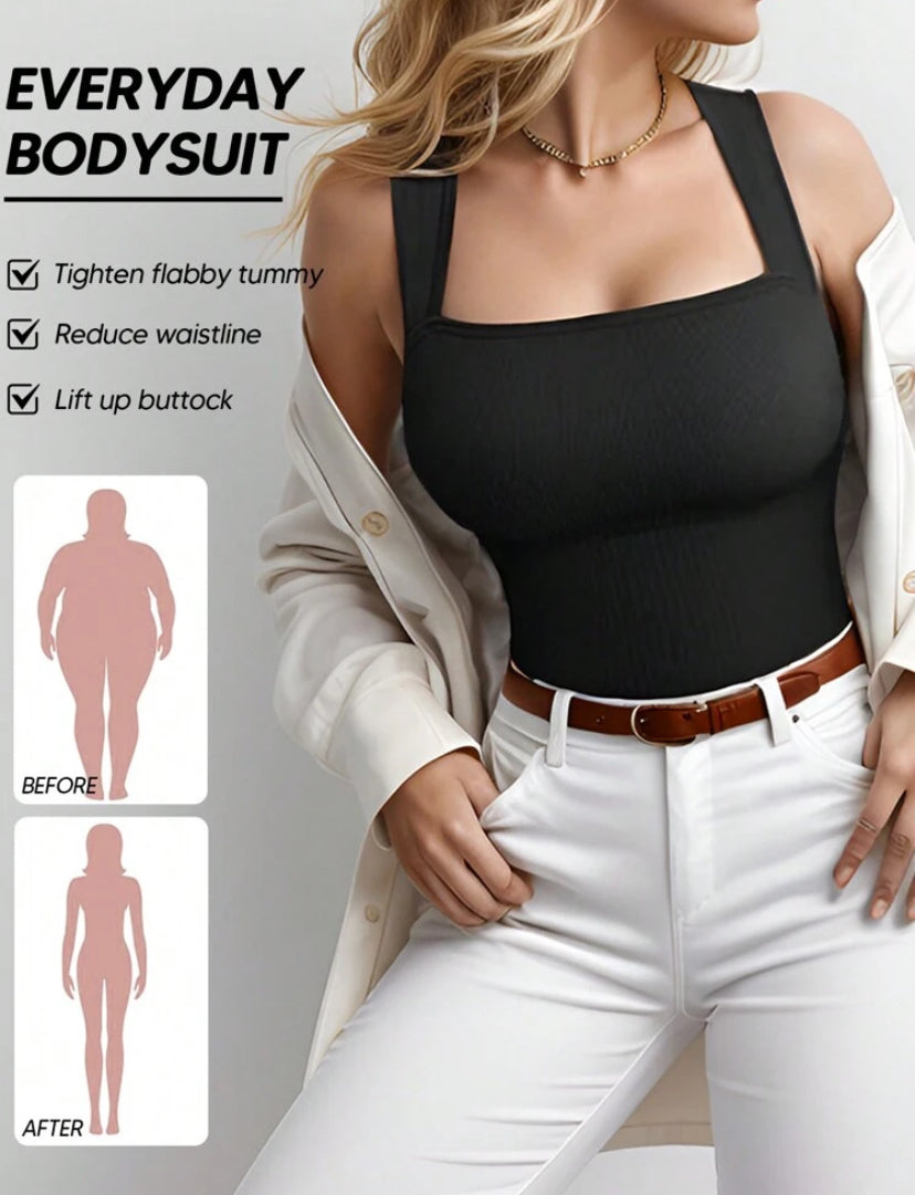 1 Pieza Bodysuit moldeador para mujeres Control de abdomen Modelador corporal Sin costuras Escultura de cintura Body reductor, Adecuado para uso casual o deportivo