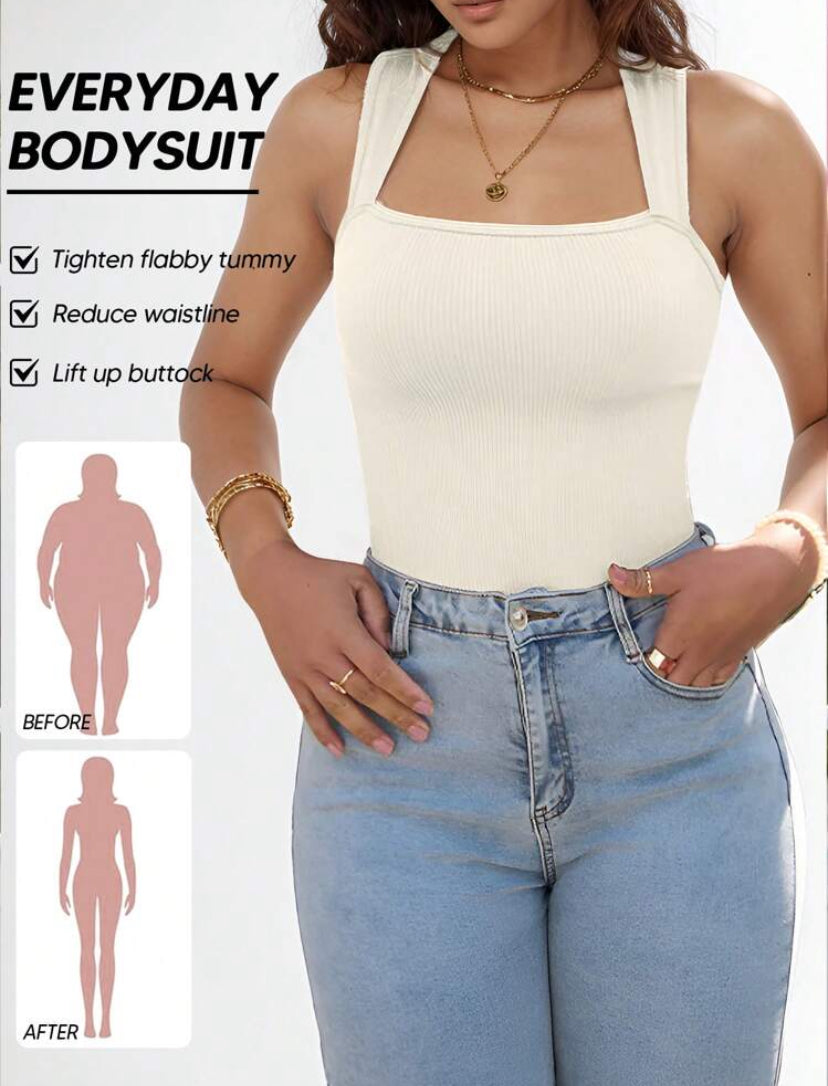 1 Pieza Bodysuit moldeador para mujeres Control de abdomen Modelador corporal Sin costuras Escultura de cintura Body reductor, Adecuado para uso casual o deportivo