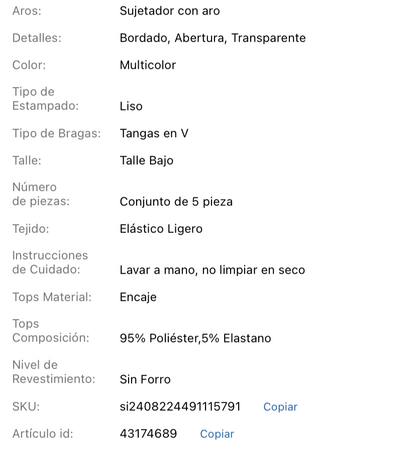 5 piezas Conjunto de lencería transparente con aplicaciones de encaje y aros para mujer